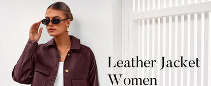 Elevate Your Fall Wardrobe with the Chic BTFBM Faux Leather Motorcycle Jacket for Women