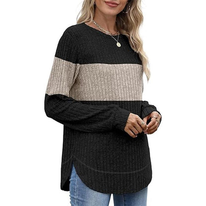 WIHOLL Women’s Curved Hem Tunic – Versatile Long Sleeve Top for Fall Fashion